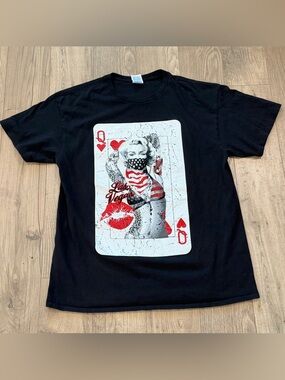 Marilyn Monroe Queen Of Hearts Pinup Graphic Las Vegas Tee Shirt